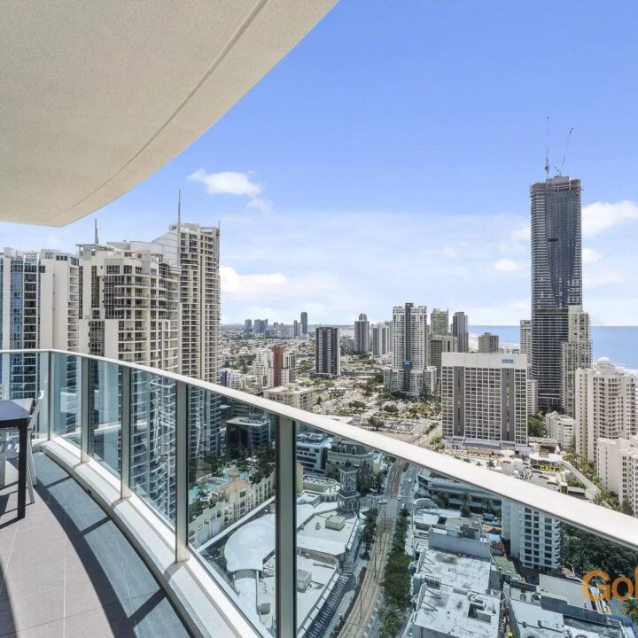 private balcony views north over surfers paradise - Level 31